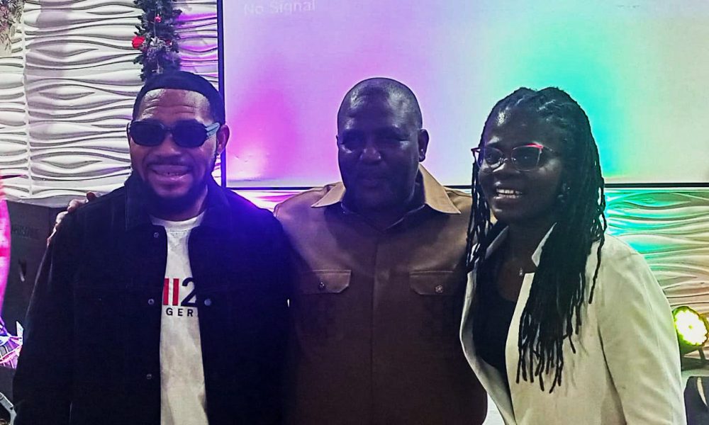 L-R Minister Chris Morgan, Pastor Gabriel Iyanna, Minister Ololade Awe