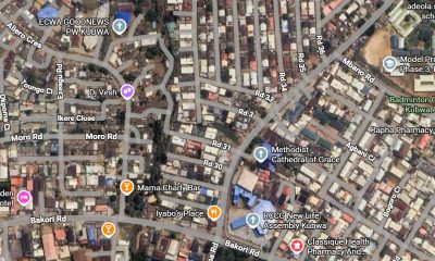 Map of a cross section of Kubwa