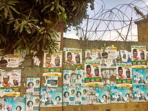 Campaign posters in Kubwa