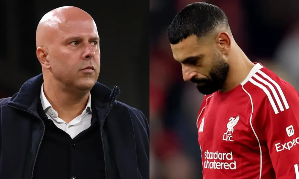 Arne Slot and Mo Salah from Goal.com