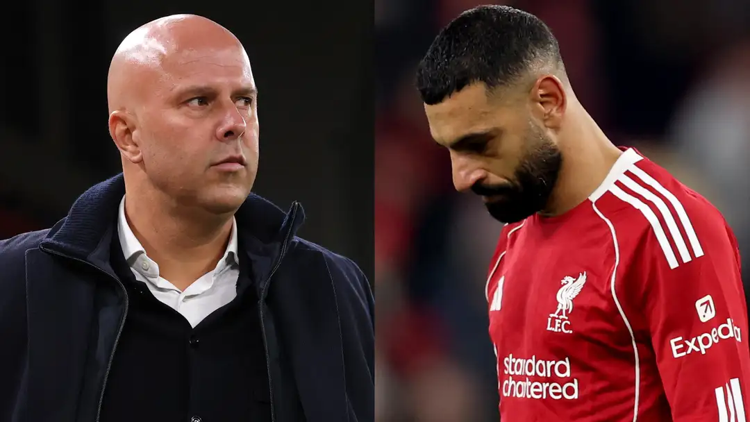 Arne Slot and Mo Salah from Goal.com